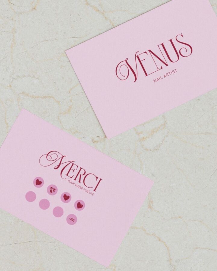 Carte fidélité client mockup