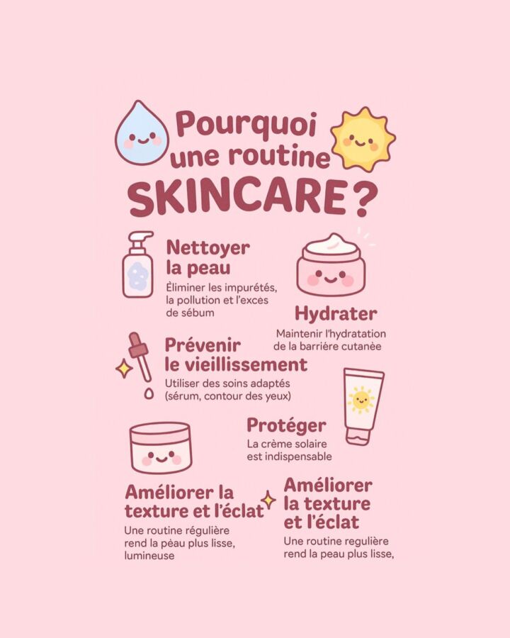 Soins de la peau routine