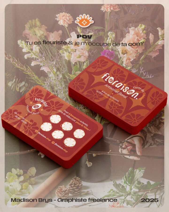 Carte fidélité client mockup