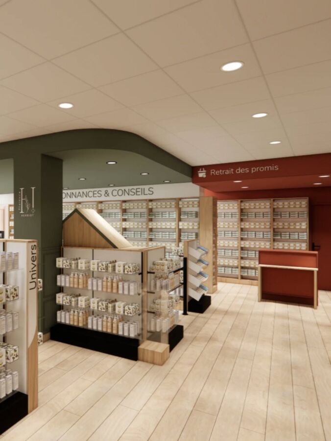 Pharmacie intérieur cosy
