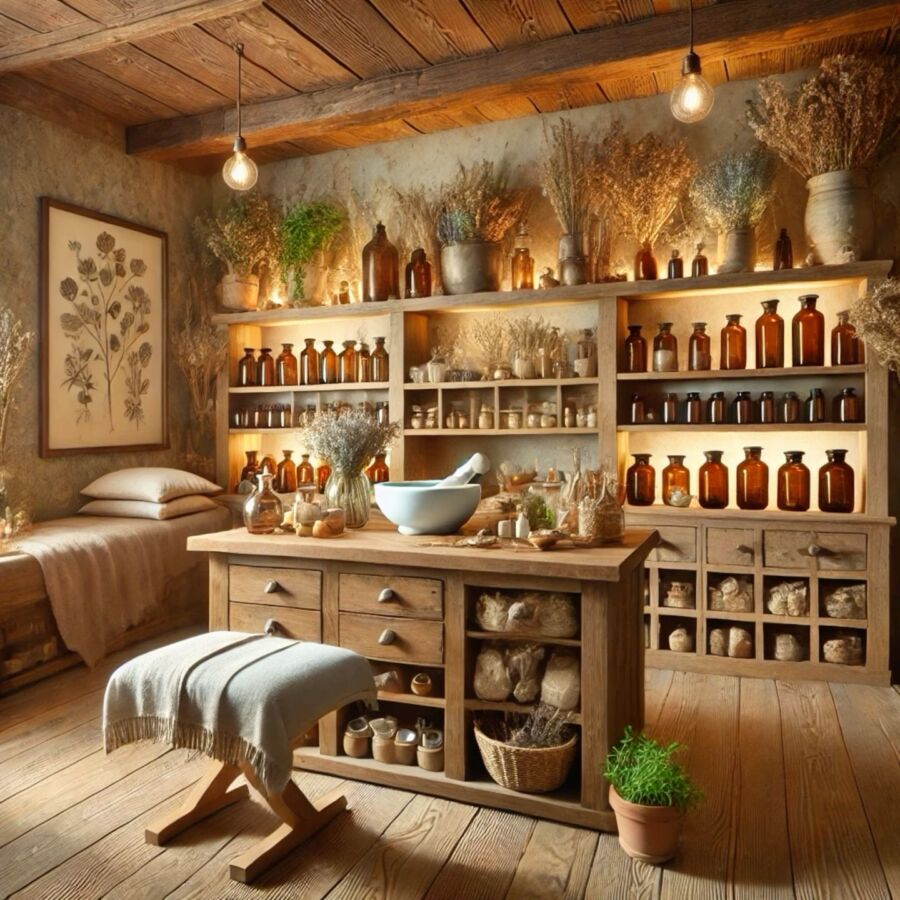 Officine herboristerie design
