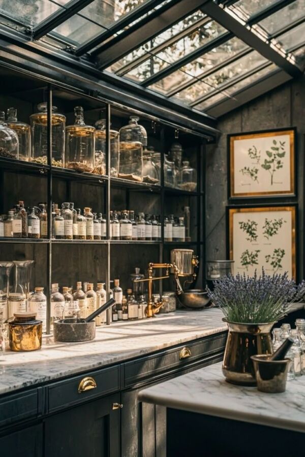Officine herboristerie design