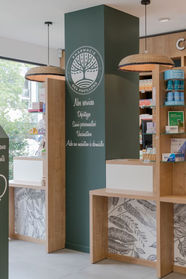 Comptoir pharmacie accueil