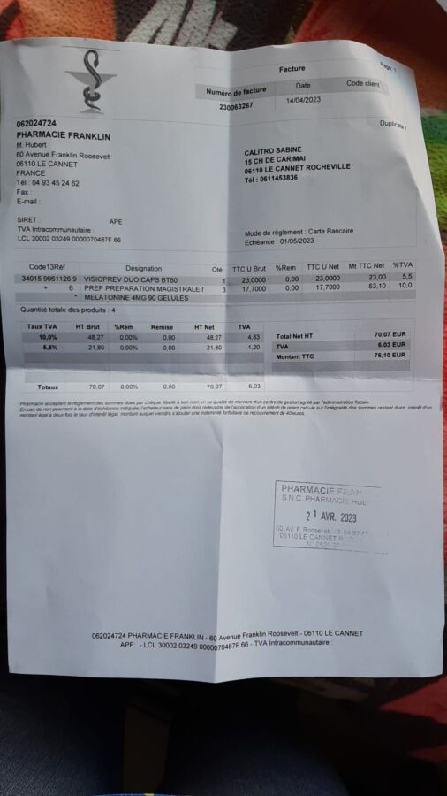 envoyer ordonnance mail pharmacie du parc